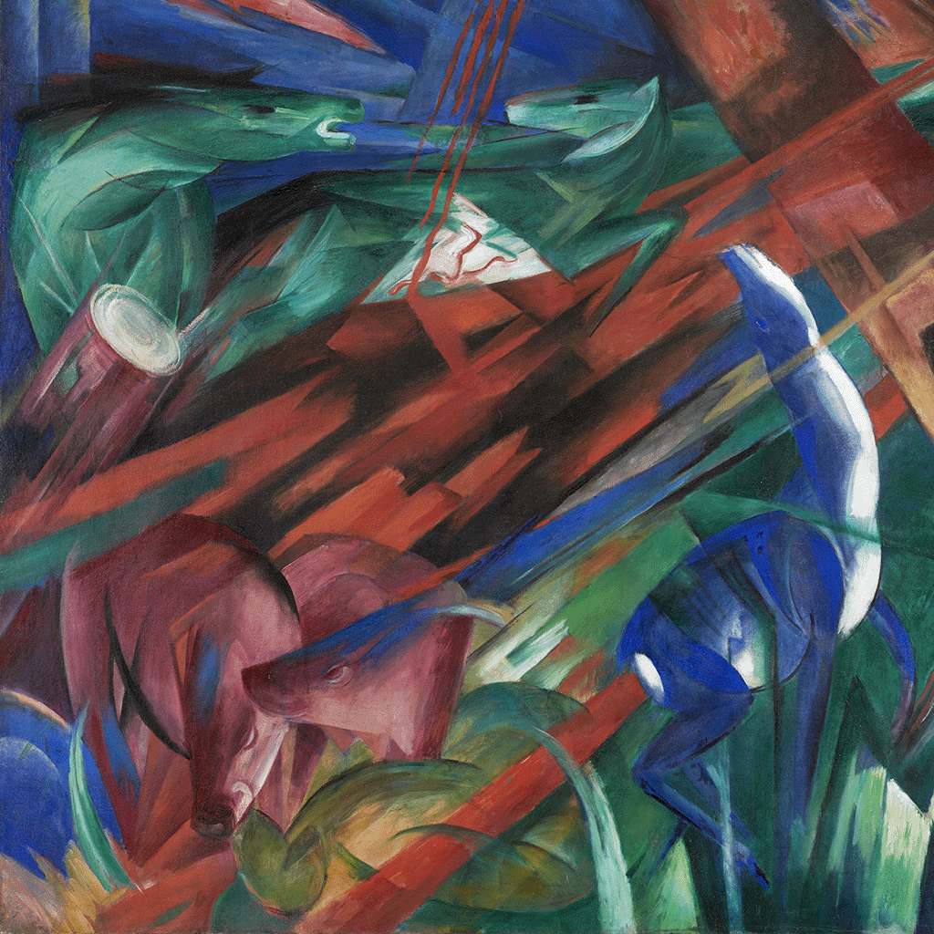 Franz Marc, Tierschicksale (detail). Source: Wikimedia Commons